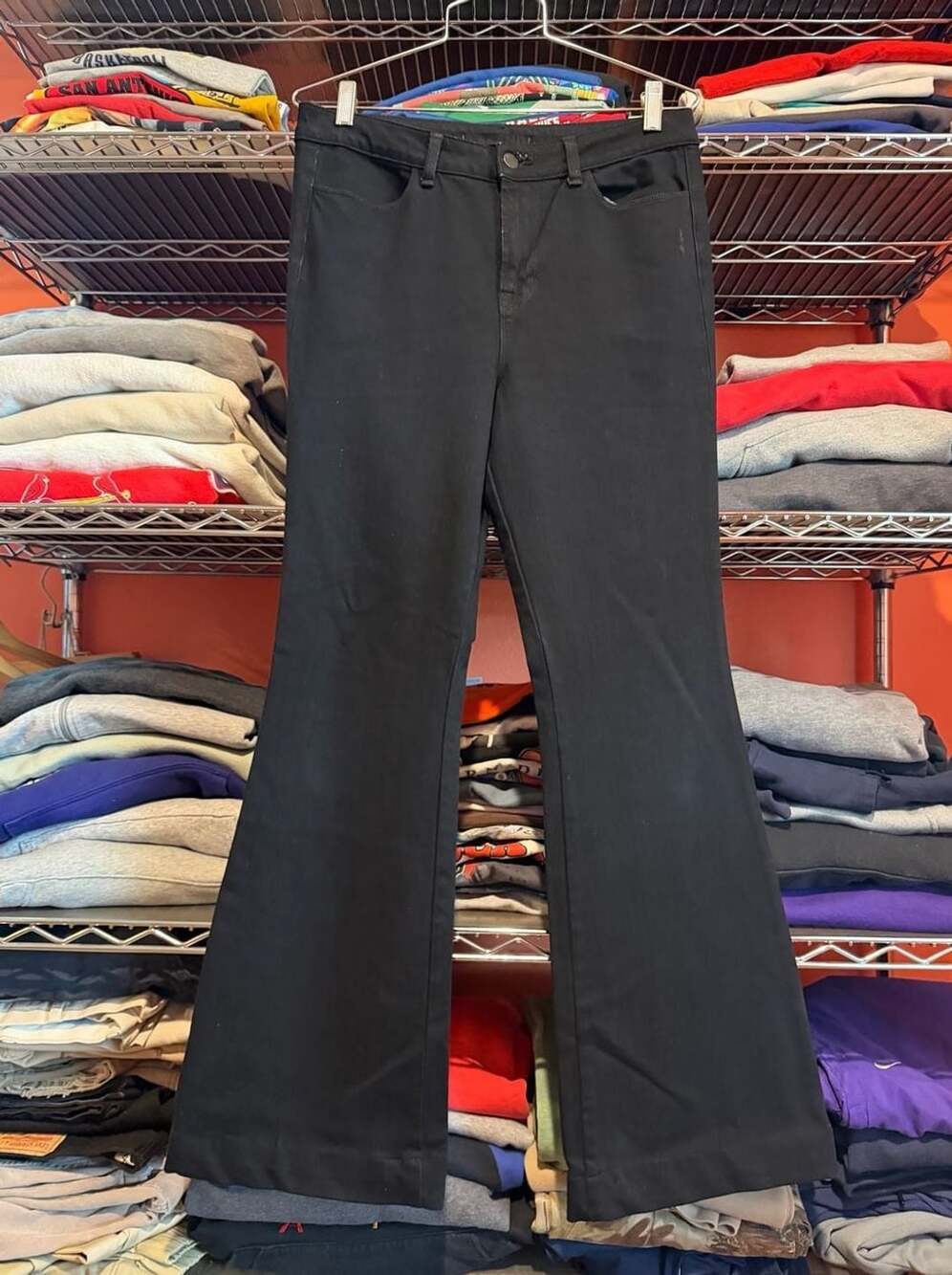 J Brand Flare Pants Size 28 Black Stretch Jeans
